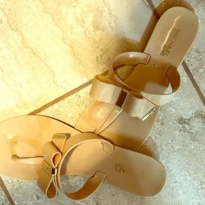 COPY - Michael Kors dress bow flip flops size 8
